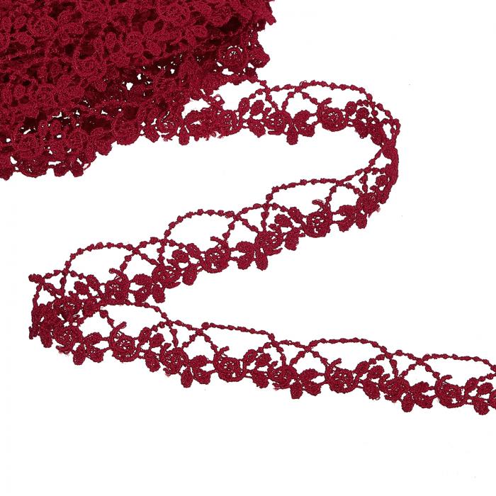 uxcell ベージュレーストリムリボン 0.8