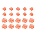 uxcell 20個2サイズ サテンリボンバラ2.5cm/5cmリボンフラワーローズ人工生地花DIYクラフト用アクセサリー縫製包装ウェディングギフトデコレーショ...