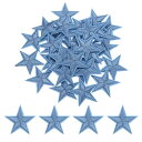 uxcell 33個 星アイロンパッチ 小さな星刺繍パッチ アップリケ パッチ ダイヤクラフト 服修理 バッグ 帽子 装飾 青