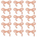 uxcell 15個 リボンアイアンパッチ かわいいリボン刺繍パッチ アップリケ DIYクラフト用 縫い付けパッチ 衣類修理バッグ帽子装飾 シャンパン 3x2