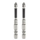 uxcell 2個のプラスねじ回しビットPH2の鋸歯付き先端1/4"六角シャンク2.6インチ(65mm)長インパクト磁気防滑クロスねじドライバー産業用パワードリルビットファスナースクリューを取り外すための