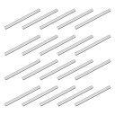 uxcell 20個M3 x 40mm 304ステンレス鋼ダワルピン、円柱形棚サポートペグピン平行ピンファスナー、機械製造、産業、家具取り付け用、シルバー(4)