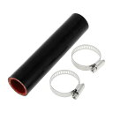 X AUTOHAUX シリコンホース シリコンチューブ インタークーラー ターボ インテークパイプ ブラック 長さ150mm 内径25mm 4層構造 汎用 エア...