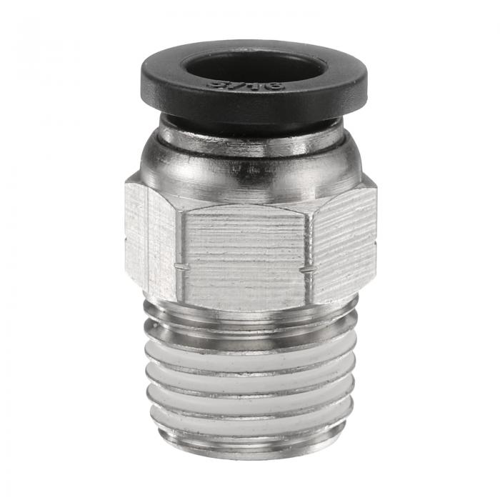 uxcell プッシュ・トゥ・コネクト・フィッティング 5/16" チューブ OD x 1/4" N スレッド メール スト..