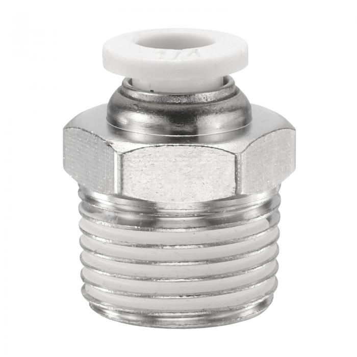 uxcell 1/4"チューブOD x 3/8" Nスレッドメールストレートユニオンフィッティング銅製クイックコネクト..