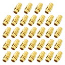 uxcell 32個 磁気クラ スプ 5mm / 0.2" レザーコードエンドキャップ磁気ブレスレットクラ スプおよび宝石メイキングDIYブレスレットクロージャー 金色