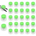 uxcell 25個のアソートカラープラスチックスプリングコードロック、ダブルホールスライダートグルクリップエンドストッパーラウンドファスナー、ドローストリング...