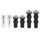 uxcell 3セット 便座ヒンジネジキット ステンレス製ユニバーサル便座ネジプラスチック/ゴムボルト 便座交換部品用
