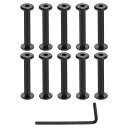 uxcell 20セットのスクリューポスト メスM3x4mmステンレススチールスクリューリベット 女性4x25ヘックスドライブバインディングスクリューベルトバッ...