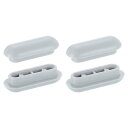 uxcell 4個 トイレシートバッファー 滑り止めプラスチック製トイレシートバンパー ホームホテル用 ユニバーサルバッファートイレ蓋ゴムバンパー グレー