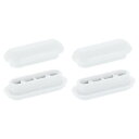uxcell 4個 トイレシートバッファー 滑り止めプラスチック製トイレシートバンパー ホームホテル用 ユニバーサルバッファートイレ蓋ゴムバンパー ホワイト