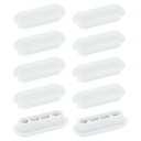 uxcell 10個 トイレシートバッファー 滑り止めプラスチック製トイレシートバンパー ホームホテル用 ユニバーサルバッファートイレ蓋ゴムバンパー ホワイト