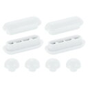 uxcell 4個 トイレシートバッファー 滑り止めプラスチック製トイレシートバンパーキット ユニバーサルバッファートイレ蓋ゴムバンパー 家庭用ホテル用 ホワイト