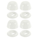 uxcell 4個 トイレボルトキャップ 21mm/0.83"プラスチックプッシュオン式トイレシートフロアボルトキャップ ワッシャー付き ユニバーサルフロアボルトキャップ ホワイト