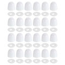 uxcell 24個 トイレボルトキャップ 37mm/1.46"プラスチック製プッシュオン式トイレシートフロアボルトキャップ ワッシャー付き ユニバーサルフロアボルトキャップ ホワイト