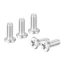 uxcell M1.4-0.3 x 4mm 20個 フラットラウンドヘッドスクリュー 304ステンレス鋼 プラスドライブ マシンスクリュー 金物 ファスナー 家...