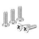 uxcell M1.6-0.35 x 5mm 20個 フラットラウンドヘッドスクリュー 304ステンレス鋼 プラスドライブ マシンスクリュー 金物 ファスナー ...