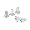 uxcell M1-0.25 x 2mm 20個 フラットラウンドヘッドスクリュー 304ステンレス鋼 プラスドライブ マシンスクリュー 金物 ファスナー 家具...