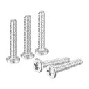 uxcell M1-0.25 x 6mm 20個 フラットラウンドヘッドスクリュー 304ステンレス鋼 プラスドライブマシンスクリュー ハードウェアファスナー ...
