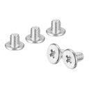 uxcell M3-0.5 x 4mm 20個 フラットラウンドヘッドスクリュー 304ステンレス鋼 プラスドライブ マシンスクリュー 金物 ファスナー 家具接続(4)