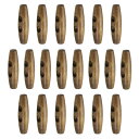 uxcell 20個の木製トグルボタン45mm / 1.8