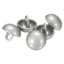 uxcell 5個のハーフドームメタルボタン、10mm / 3/8