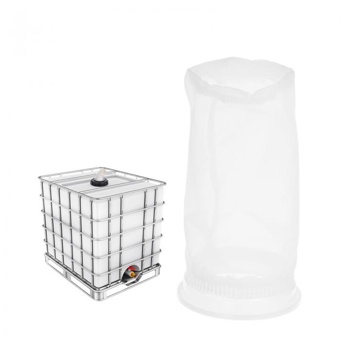 uxcell リッドフィルター 190mm洗えるナイロンフィルタースクリーントートリッドフィルターファインメッシュトンバレーフィルター雨水タンク 葉や枝をフィルタリングするため 1パック