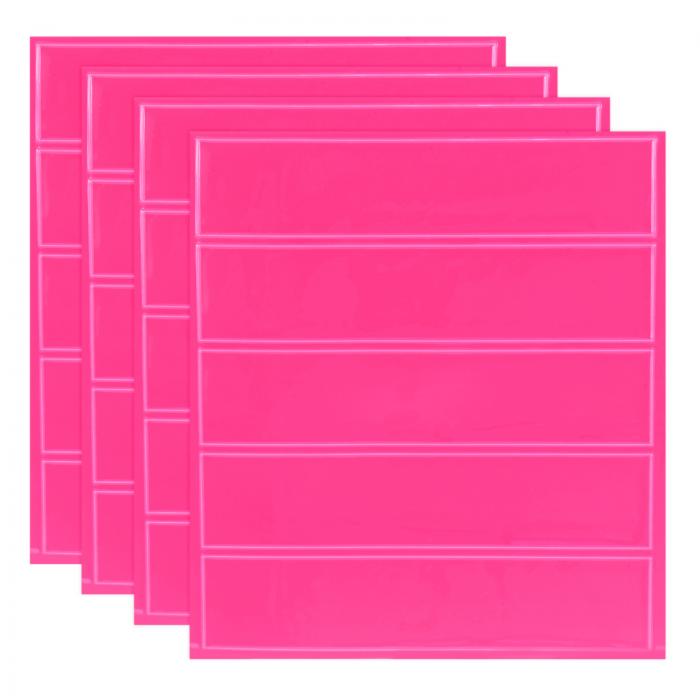 uxcell 反射ステッカー 防水粘着性ナイト警告ステッカー 4.5" x 1" 高い視認性安全リフレクターテープ..