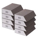 uxcell 180-220番 サンディングスポンジブロック8個 角度付きエッジ付き 4