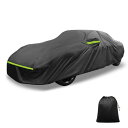 X AUTOHAUX Porscheに対応911用のカーカバー2013-2023 210D-PUアウトドアフルカーカバー オールウェザー防水風防日雪保護 ドライ...