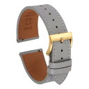 uxcell メンズ レディース 23 mm クイックリリース ステンレススチール ゴー ルドバックル付き 純正レザー 腕時計バンド 交換用ウォッチストラップ、...