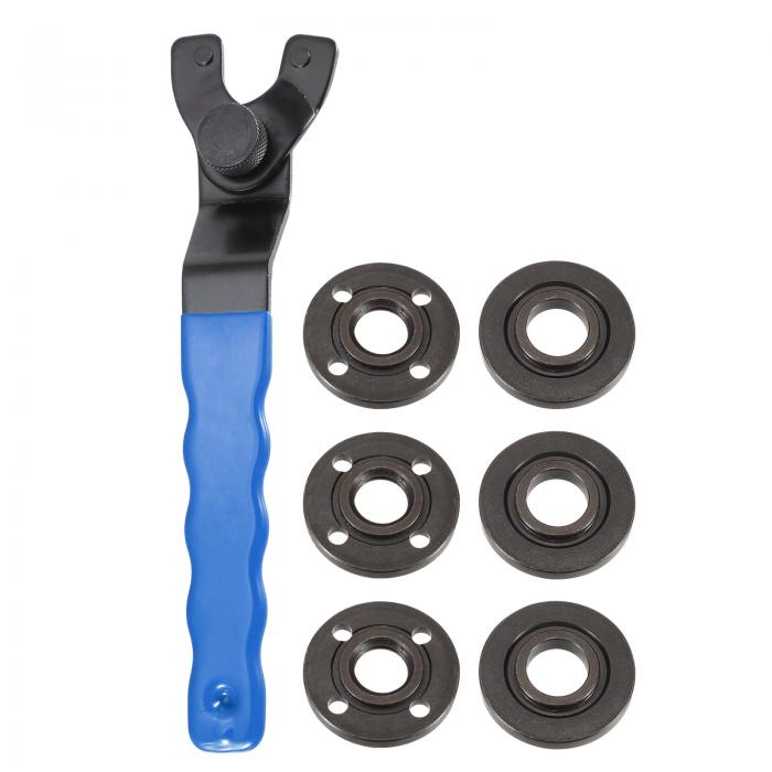 uxcell 角度調整可能なアングルグラインダーレンチセット0.4