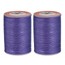 uxcell 丸いレザー縫製ワックス糸 55m / 60ヤード ポリエステルワックスストリング 0.80mm ワックスステッチコード レザークラフト ブックバイ...