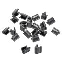 uxcell 20個 ジッパースライダーリテーナー #3 トップストッパー クローズドエンド ジッパースライダー バッグ コート ジャケット DIY 裁縫 交換...