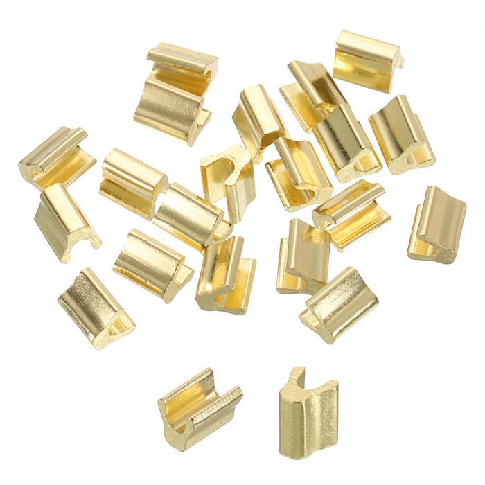 uxcell 20個 ジッパースライダーリテーナー #5 トップストッパー クローズドエンド ジッパースライダー バッグ コート ジャケット DIY 裁縫 交換...