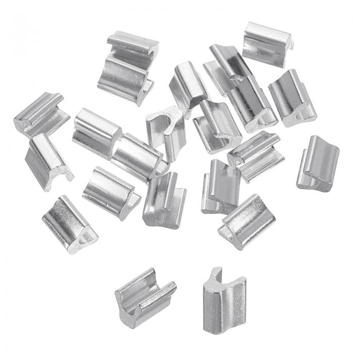 uxcell 20個 ジッパースライダーリテーナー #5 トップストッパー クローズドエンド ジッパースライダー バッグ コート ジャケット DIY 裁縫用 シ...