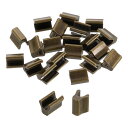 uxcell 20個 ジッパースライダーリテーナー #5 トップストッパー クローズドエンド ジッパースライダー バッグ ジャケット DIY 裁縫 交換用 ブロ...