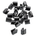uxcell 20個 ジッパースライダーリテーナー #10 トップストッパー クローズドエンド ジッパースライダー バッグ コート ジャケット DIY 裁縫 交...
