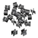uxcell 40個 ジッパースライダーリテーナー #3トップストッパークローズドエンドジッパースライダー コート ジャケット バッグ DIY裁縫交換用 メタリック黒