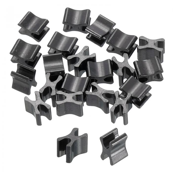 uxcell 20個 ジッパースライダーリテーナー #5 トップストッパー クローズドエンド ジッパースライダー コート ジャケット DIY 裁縫 交換用 メタ...