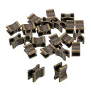 uxcell 20個 ジッパースライダーリテーナー #10トップストッパークローズドエンドジッパースライダー コート ジャケット バッグ DIY裁縫交換用 ブロ...