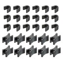 uxcell 30セット ジッパースライダーリテーナー #8 トップストッパー&ボトムストップクローズドエンドジッパースライダー バッグ コート ジャケット D...