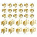 uxcell 30セット ジッパースライダーリテーナー #10 トップストッパー&ボトムストップクローズドエンドジッパースライダー バッグ コート ジャケット ...