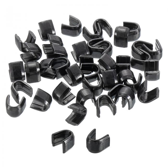 uxcell 80個 ジッパースライダーリテーナー #10 U字型トップストッパークローズドエンドジッパースライダー バッグ コート ジャケット DIY裁縫交換...