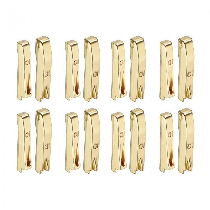 uxcell 8Set ダブルオープンジッパー修理ラッチキット #10 銅製インサートピン ジッパーストッパー バッグ コート ジャケット ジッパー修理 交換用...