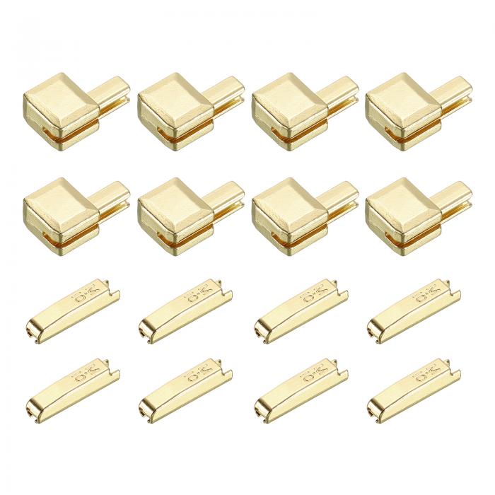 uxcell 8セット ジッパーラッチスライダーリテーナーキット ジャケットコートDIY裁縫交換用 #10亜鉛合金ジッパーボトムストッパーとインサートピン ライ...