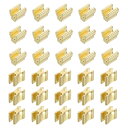 uxcell 30セット ジッパースライダーリテーナーキット #10銅製トップ&ボトムストッパークローズドエンドジッパースライダー バッグコートジャケットジッパ...