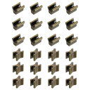 uxcell 12セット ジッパースライダーリテーナーキット #3銅製トップ&ボトムストッパークローズドエンドジッパースライダー バッグ コート ジャケット ジ...