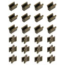 uxcell 12セット ジッパースライダーリテーナーキット #5銅製トップ&ボトムストッパークローズドエンドジッパースライダー バッグ コート ジャケット ジ...