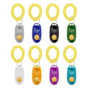 CAPASTEC クリッカートレーニング 犬用 静音設計 ABS+ステンレススチール+EVAリストバンド 犬のため 軽量 耐久性 舐め防止 トレーニングツール ...